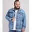 Jaqueta-Jeans-Masculina-Plus-Size-com-Bolso-e-Recorte-Gola-com-Pelo-Azul-Medio-9951373-Azul_Medio_1