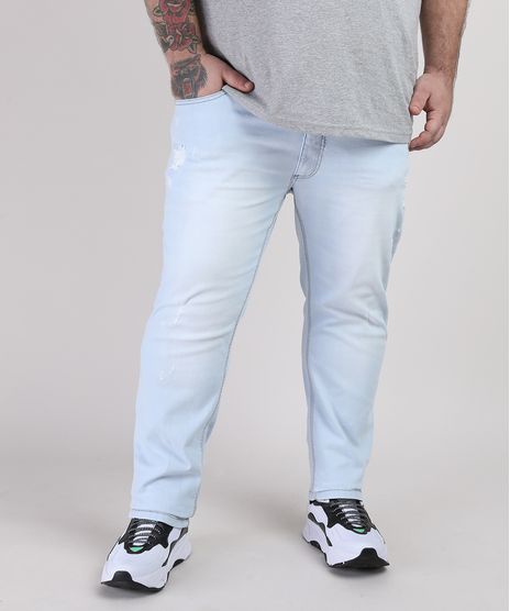 Calca-Jeans-Masculina-Plus-Size-Slim--Azul-Claro-9951376-Azul_Claro_1