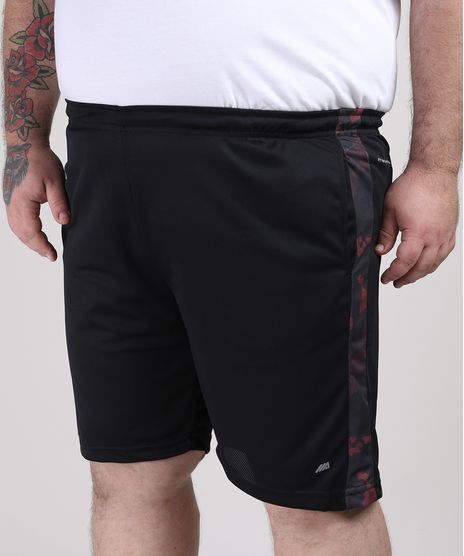 Bermuda-Masculina-Plus-Size-Esportiva-Ace-com-Faixa-Lateral-Camuflada-Preta-9951803-Preto_1