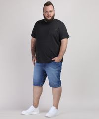 Bermuda-Jeans-Masculina-Plus-Size-Slim-com-Bolsos-Azul-Medio-9951311-Azul_Medio_3
