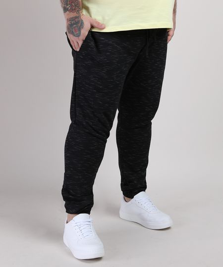 Calca-de-Moletom-Masculina-Plus-Size-Basica-Jogger--Preta-9951400-Preto_1