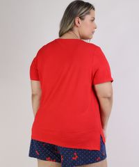 Pijama-Feminino-Plus-Size-Blusa-Manga-Curta-com-Bolso-Vermelho-9953329-Vermelho_2