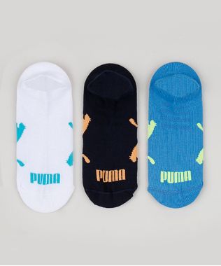 Kit-de-3-Meias-Infantis-Puma-Cano-Baixo-Multicor-9954007-Multicor_1