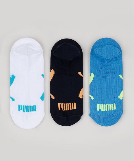 Kit-de-3-Meias-Infantis-Puma-Cano-Baixo-Multicor-9954007-Multicor_1