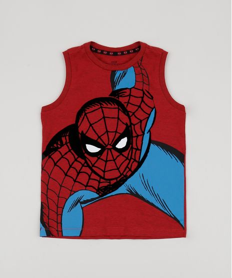 Regata-Infantil-Homem-Aranha-Estampa-Flocada-Vermelha-9943697-Vermelho_1
