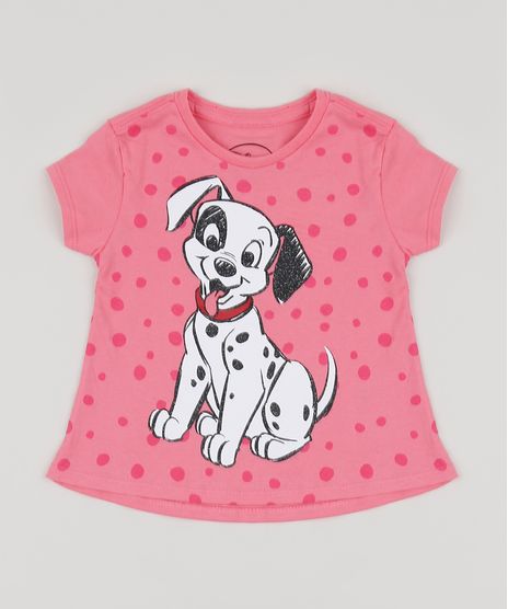 Blusa-Infantil-101-Dalmatas-Manga-Curta-Pink-9943021-Pink_1