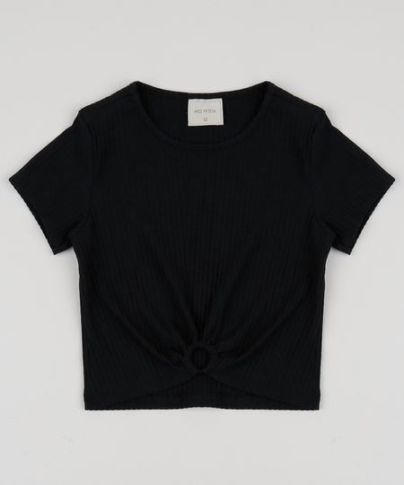 Blusa-Juvenil-com-Argola-e-Franzido-Manga-Curta-Preta-9916823-Preto_1