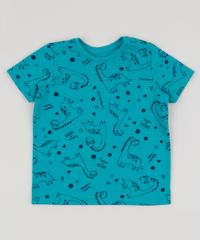 Camiseta-Infantil-Estampado-de-Dinossauros-Manga-Curta-Verde-9943045-Verde_1