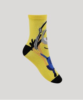 Meia-Feminina-Cano-Alto-Minnions-Amarela-9949196-Amarelo_1