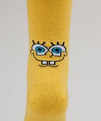Meia-Feminina-Cano-Alto-Bob-Esponja-Amarela-9954794-Amarelo_4