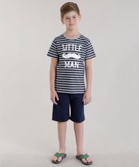 Pijama-Listrado--Little-Man--Cinza-Mescla-8677562-Cinza_Mescla_1