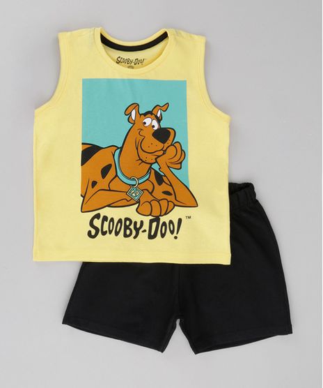 Conjunto-de-Regata-Amarela---Bermuda-Scooby-Doo-Preta-8612032-Preto_1