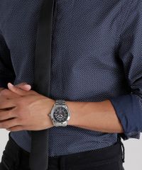 Kit-de-Relogio-Seculus-Masculino-Analogico---Gravata-em-Jacquard---20337G0SVNA1K-Prateado-8755536-Prateado_2