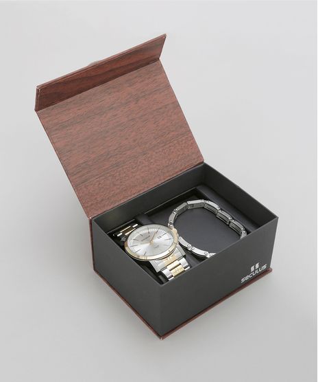 Kit-de-Relogio-Seculus-Masculino-Analogico---Pulseira---20420GPSVBA2K-Prateada-8755506-Prateada_1