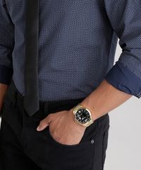 Kit-de-Relogio-Seculus-Masculino-Analogico---Gravata-em-Jacquard---28792GPSVDA2K-Dourado-8755497-Dourado_2