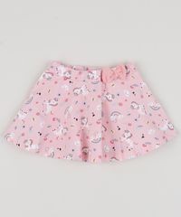Short-Saia-Infantil-Estampado-de-Unicornios-com-Laco-Rosa-Claro-9943376-Rosa_Claro_1
