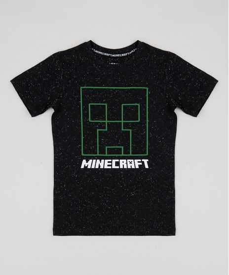 Camiseta-Infantil-Minecraft-Manga-Curta-Gola-Careca-Preto-9943397-Preto_1