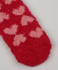 Kit-de-2-Meias-de-Inverno-Infantil-em-Chenille-Cano-Medio-Coracao-Multicor-9927138-Multicor_3