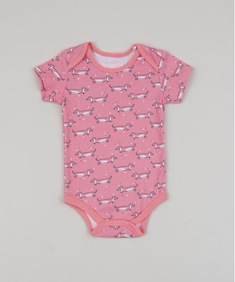 Body-Infantil-Estampado-de--Cachorrinhos-Manga-Curta-Rosa-9845120-Rosa_1