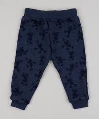 Calca-de-Moletom-Infantil-Mickey-com-Bolsos-Azul-Escuro-9793049-Azul_Escuro_2
