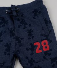 Calca-de-Moletom-Infantil-Mickey-com-Bolsos-Azul-Escuro-9793049-Azul_Escuro_4