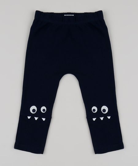 Calca-Infantil-Reta-com-Patch-de-Monstro-Azul-Marinho-9849583-Azul_Marinho_1