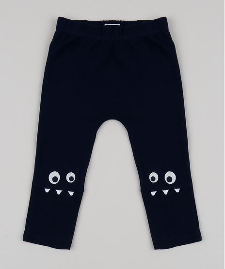Calca-Infantil-Reta-com-Patch-de-Monstro-Azul-Marinho-9849583-Azul_Marinho_1