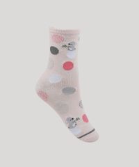 Meia-Feminina-Cano-Alto-Estampada-de-Coala-Rosa-9954823-Rosa_2