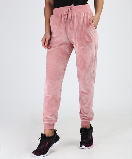 Calca-Feminina-Basica-Esportiva-Ace-Cintura-Alta-em-Plush-Rosa-9802181-Rosa_1