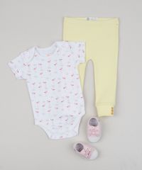Body-Infantil-Estampado-de-Flamingos-Manga-Curta-Decote-Redondo-Branco-9198396-Branco_3