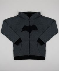Blusao-Infantil-Batman-com-Capuz-em-Moletom-Cinza-Mescla-Escuro-9338075-Cinza_Mescla_Escuro_1