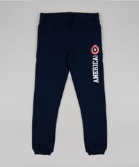 Calca-de-Moletom-Juvenil-Capitao-America-Azul-Marinho-9790058-Azul_Marinho_1