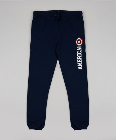 Calca-de-Moletom-Juvenil-Capitao-America-Azul-Marinho-9790058-Azul_Marinho_1