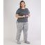 Pijama-Feminino-Plus-Size-Blusa-com-Bolsinho-Manga-Curta-Decote-Redondo-Cinza-Mescla-9953326-Cinza_Mescla_1