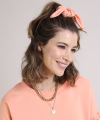 Blusao-de-Moletom-Feminino-Manga-Bufante-Decote-Redondo---Elastico-de-Cabelo-Scrunchie-Laranja-Claro-9952534-Laranja_Claro_5
