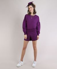 Blusao-de-Moletom-Feminino-Manga-Bufante-Decote-Redondo---Elastico-de-Cabelo-Scrunchie-Roxo-Escuro-9952534-Roxo_Escuro_3