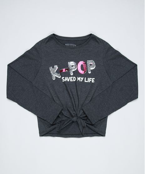 Blusa-Juvenil--K-Pop-Saved-My-Life--com-Paete-e-No-Manga-Longa-Cinza-Mescla-Escuro-9946358-Cinza_Mescla_Escuro_1