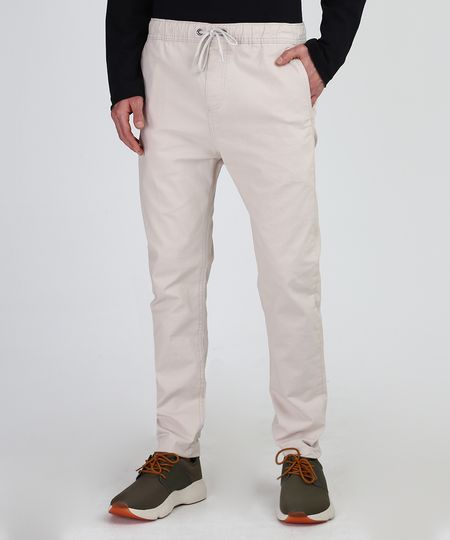Calca-de-Sarja-Masculina-Jogger-Skinny-com-Cordao-Bege-Claro-9943856-Bege_Claro_1 Calca-de-Sarja-Masculina-Jogger-Skinny-com-Cordao-Bege-Claro-9943856-Bege_Claro_1