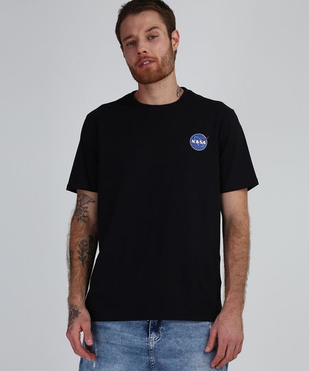 Camiseta-Masculina-NASA-Manga-Curta-Gola-Careca-Preta-9942906-Preto_1