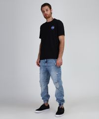 Camiseta-Masculina-NASA-Manga-Curta-Gola-Careca-Preta-9942906-Preto_3