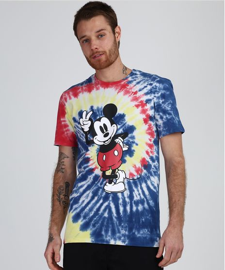 Camiseta-Masculina-Mickey-Estampada-Tie-Dye-Manga-Curta-Gola-Careca-Azul-Marinho-9951652-Azul_Marinho_1