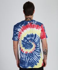 Camiseta-Masculina-Mickey-Estampada-Tie-Dye-Manga-Curta-Gola-Careca-Azul-Marinho-9951652-Azul_Marinho_2