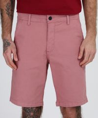 Bermuda-de-Sarja-Masculina-Chino-Reta-com-Bolsos-Rosa-9953279-Rosa_1