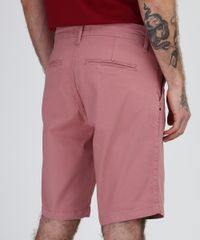 Bermuda-de-Sarja-Masculina-Chino-Reta-com-Bolsos-Rosa-9953279-Rosa_2