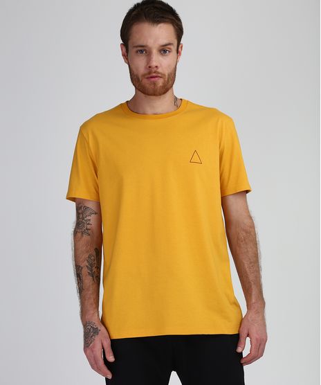 Camiseta-Masculina-Wild-Vibez-Manga-Curta-Gola-Careca-Mostarda-9940733-Mostarda_1
