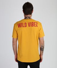 Camiseta-Masculina-Wild-Vibez-Manga-Curta-Gola-Careca-Mostarda-9940733-Mostarda_2