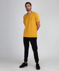 Camiseta-Masculina-Wild-Vibez-Manga-Curta-Gola-Careca-Mostarda-9940733-Mostarda_3