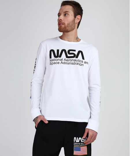 Camiseta-Masculina-NASA-Manga-Longa-Gola-Careca-Branca-9943169-Branco_1 Camiseta-Masculina-NASA-Manga-Longa-Gola-Careca-Branca-9943169-Branco_1