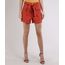 Short-Feminino-Cintura-Alta-Alfaiatado-com-Argola-e-Bolsos-Laranja-9945408-Laranja_1