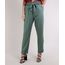 Calca-Feminina-Clochard-Cintura-Super-Alta-com-Faixa-Para-Amarracao-e-Bolsos-Verde-Escuro-9949335-Verde_Escuro_1